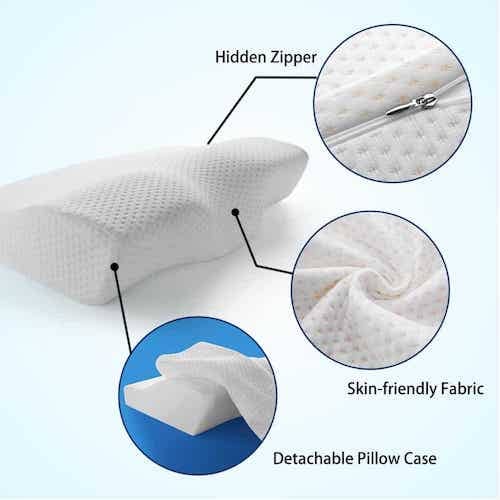 Memory Foam Breathe Sleep Pillow Contour Cervical Orthopedic Neck Support Pillow 