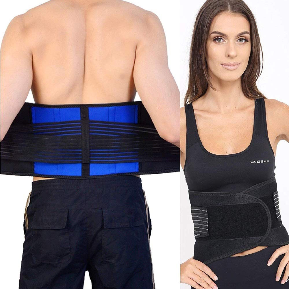 Dynry TM Men And Women Super Thin Lumbar Support Belt Waist Light Breathable Lower Back Brace Black 