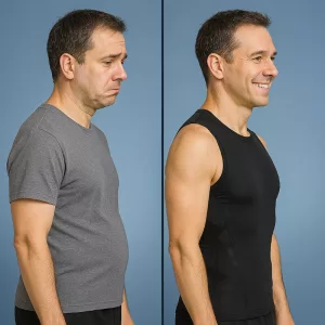 compression shirt, mens tank top shirt, body shaper, sleeveless shirt, mens sleeveless tank top, slimming vest, tummy control shirt