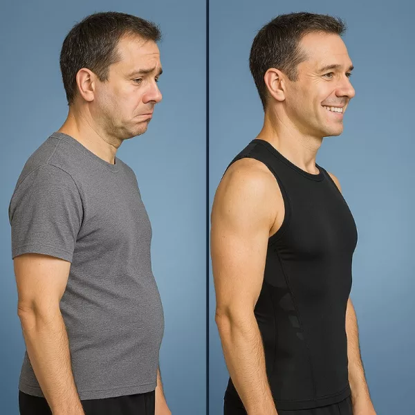 compression shirt, mens tank top shirt, body shaper, sleeveless shirt, mens sleeveless tank top, slimming vest, tummy control shirt