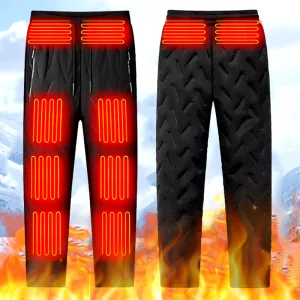 heated pants, heated thermal pants, electric heated pants