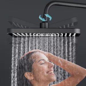 rain shower head, high pressure shower head, rainfall showerhead, waterfall shower head, high pressure rain shower head