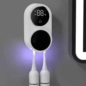 toothbrush holder, electric toothbrush sanitizer, uv toothbrush sterilizer, toothbrush sterilizer, toothbrush disinfection, uv toothbrush cleaner
