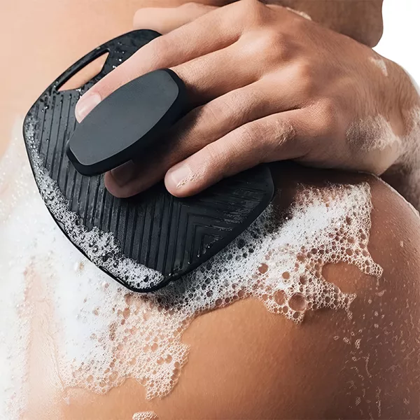 scrubber, silicone scrubber, shower brush, bath brush, exfoliating brush, silicone brush