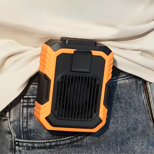 portable fan, waist clip fan, belt clip fan, cooling device, mini fan, personal fan, power bank fan