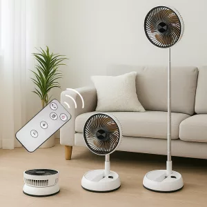 standing fan, oscillating fan, floor fan, folding fan, fan with remote control