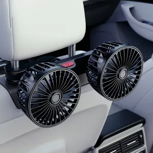 car seat fan, double head fan, usb cooling fan, neck cooler