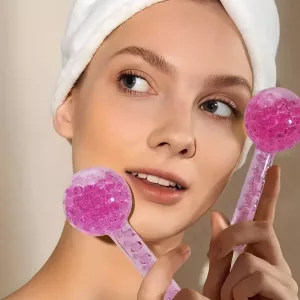 facial ice globes, cooling globes, beauty globes, ice globes massage