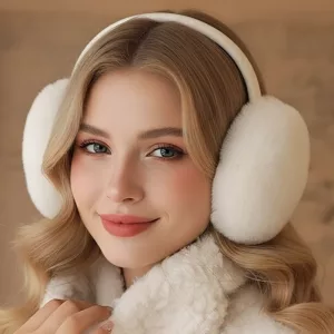 cute ear warmers, fluffy earmuffs, warm earmuffs, fuzzy earmuffs