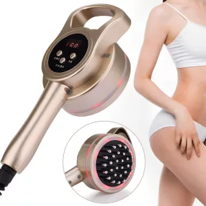 Electric Full Body Meridian Massager Anti-Cellulite Brush Red Light Therapy Lymphatic Drainage Tool